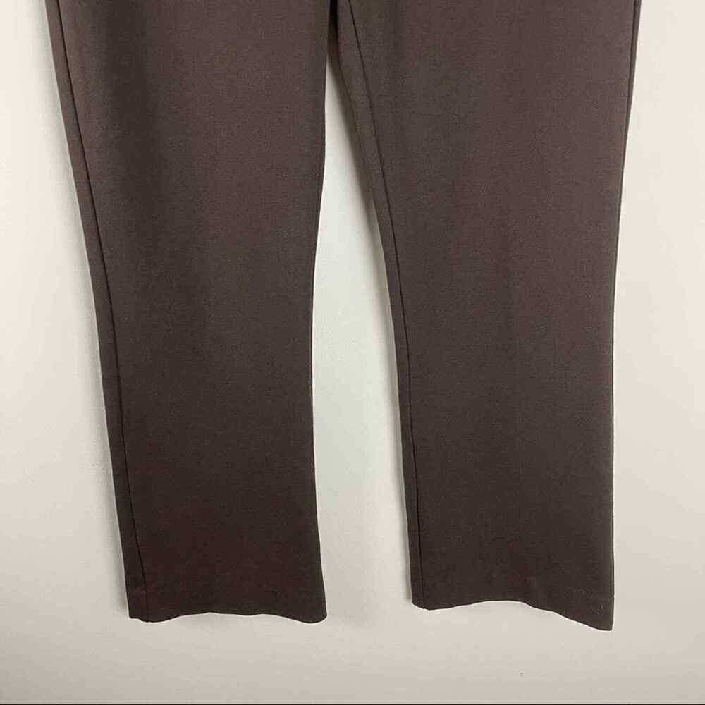 NYDJ brown stretchy high waisted lift tuck slimming trousers pants 8 - Picture 4 of 8